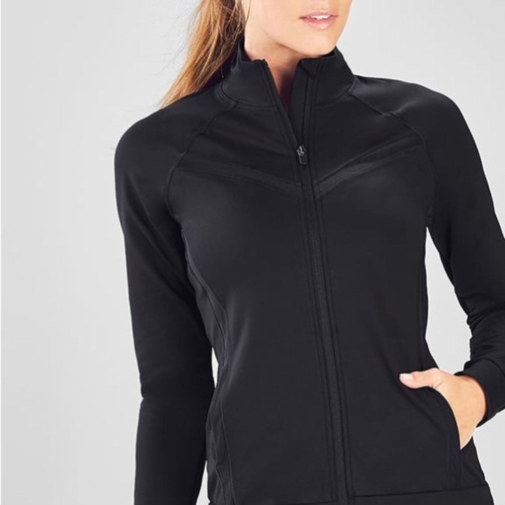 SOLD-Fabletics  Marianne Jacket- Women's Black Utility Jacket